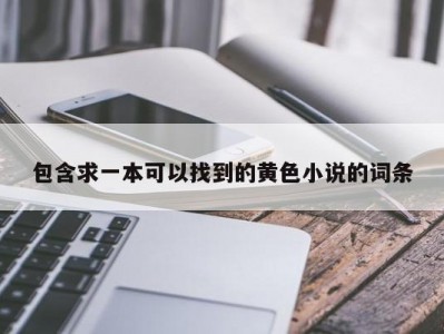 包含求一本可以找到的黄色小说的词条