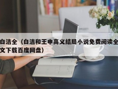 白洁全（白洁和王申高义结局小说免费阅读全文下载百度网盘）