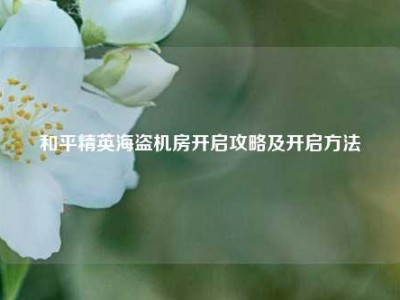 和平精英海盗机房开启攻略及开启方法