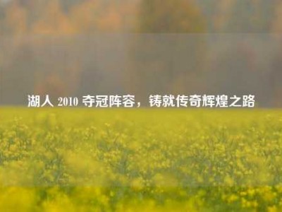 湖人 2010 夺冠阵容，铸就传奇辉煌之路
