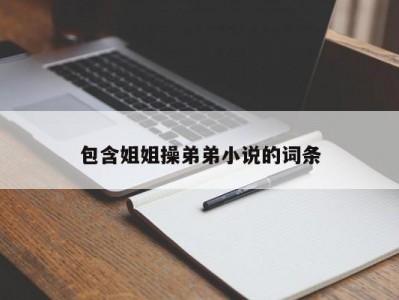 包含姐姐操弟弟小说的词条