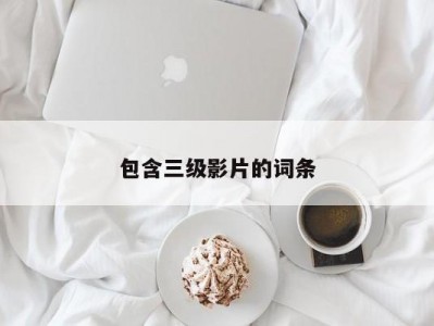 包含三级影片的词条