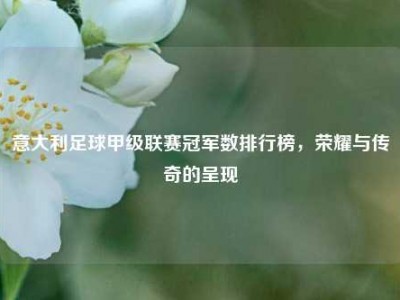 意大利足球甲级联赛冠军数排行榜，荣耀与传奇的呈现
