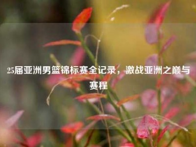 25届亚洲男篮锦标赛全记录，激战亚洲之巅与赛程