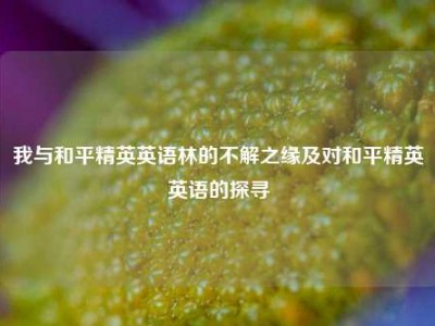 我与和平精英英语林的不解之缘及对和平精英英语的探寻