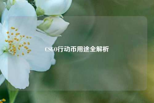 CSGO行动币用途全解析