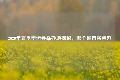 2020年夏季奥运会举办地揭秘，哪个城市将承办