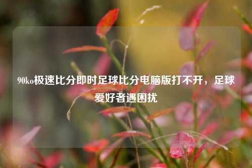 90ko极速比分即时足球比分电脑版打不开，足球爱好者遇困扰